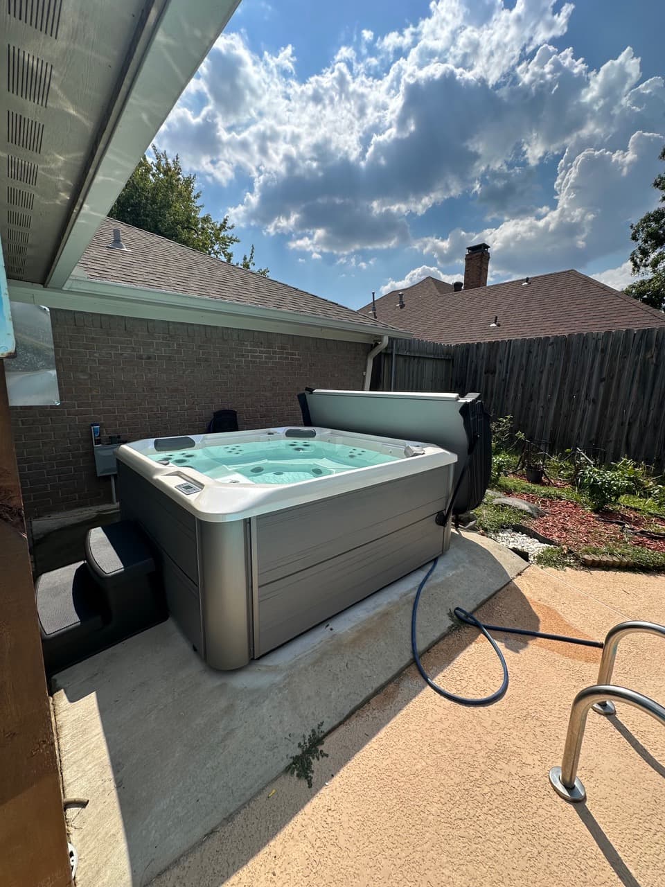 Hot tub delivered by East Texas Hot Tub Company to Tyler, Texas