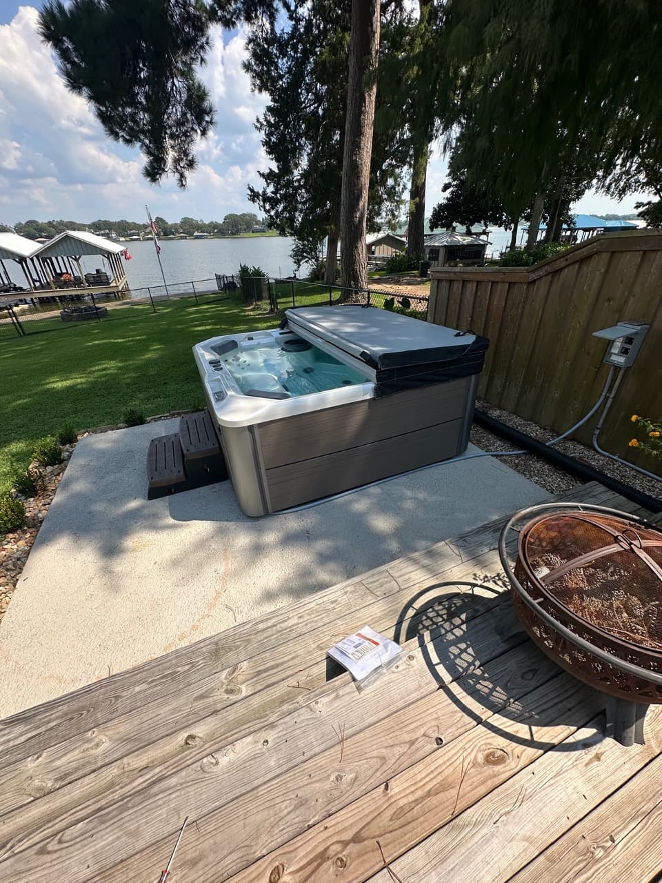 Hot tub delivered by East Texas Hot Tub Company to Longview, Texas