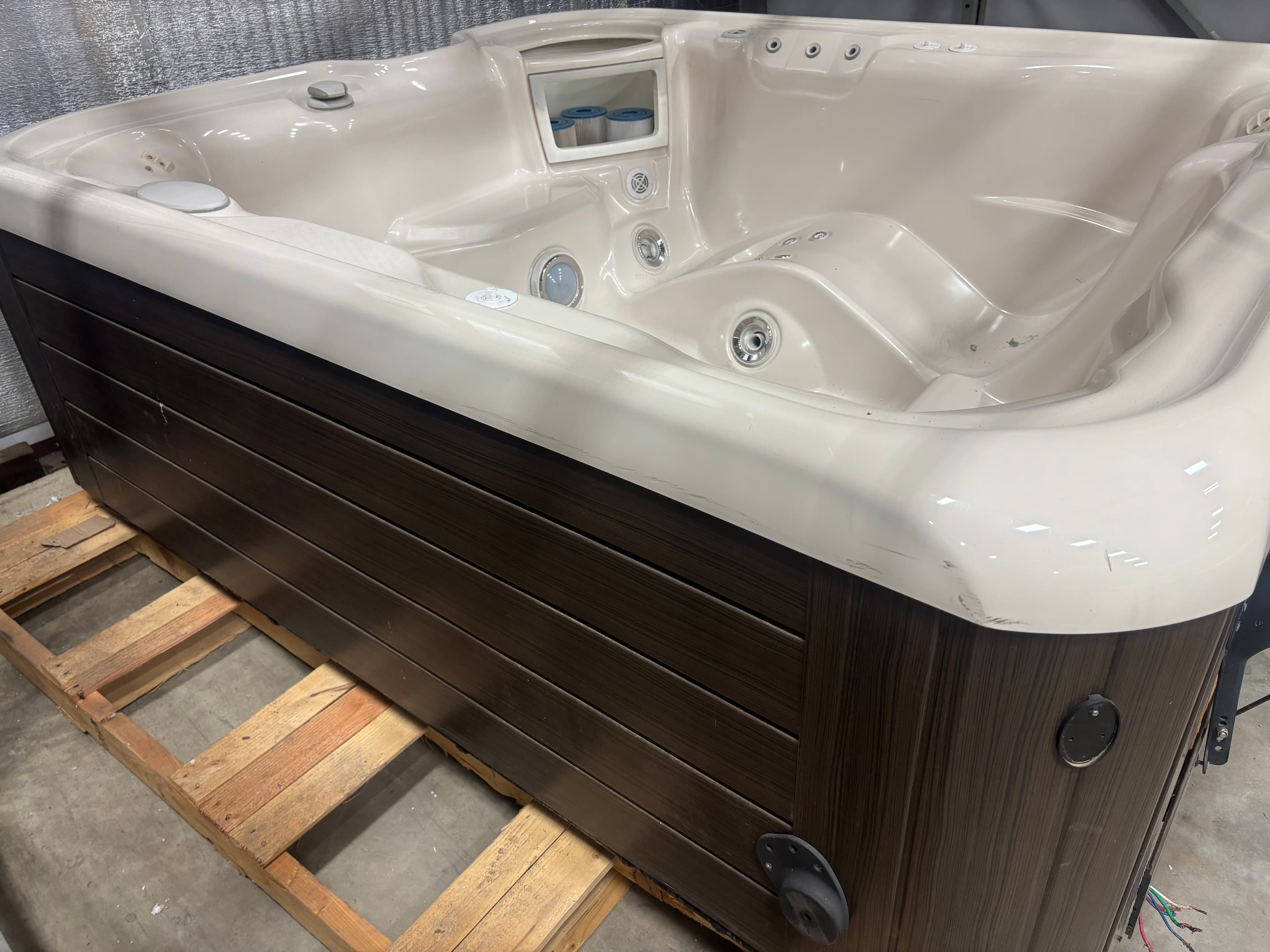Certified pre-owned 2017 Hot Spring Aria hot tub for sale at East Texas Hot Tub Co.