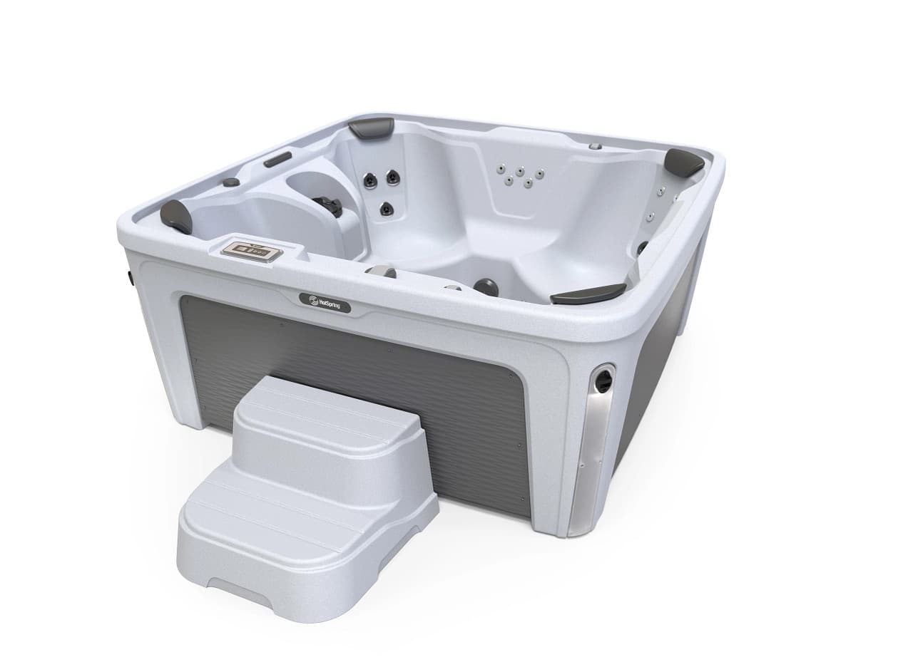 Monterey in Smoke with Diamond Weave cabinet and matching step