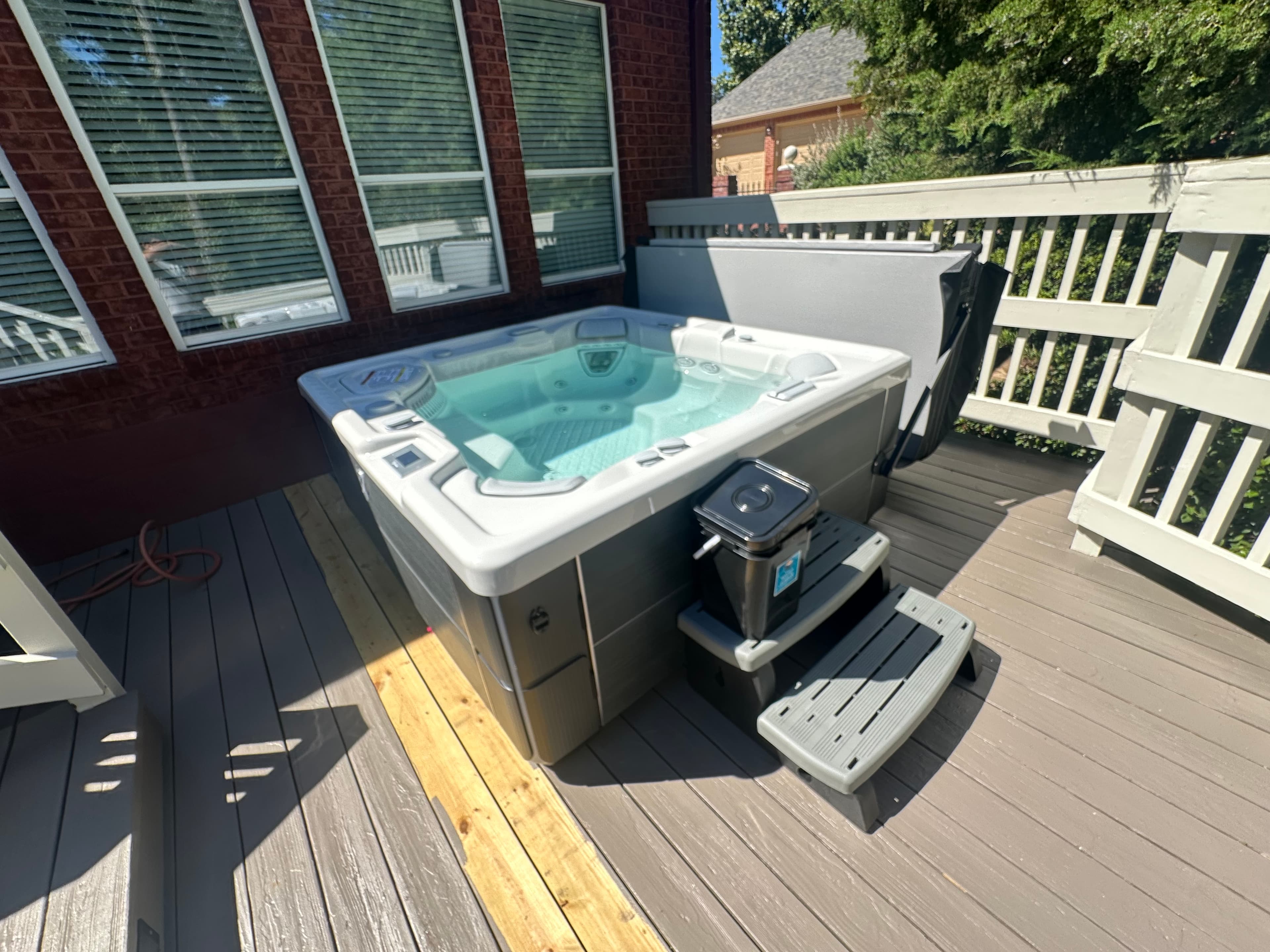 Hot tub delivered by East Texas Hot Tub Company to Tyler, Texas