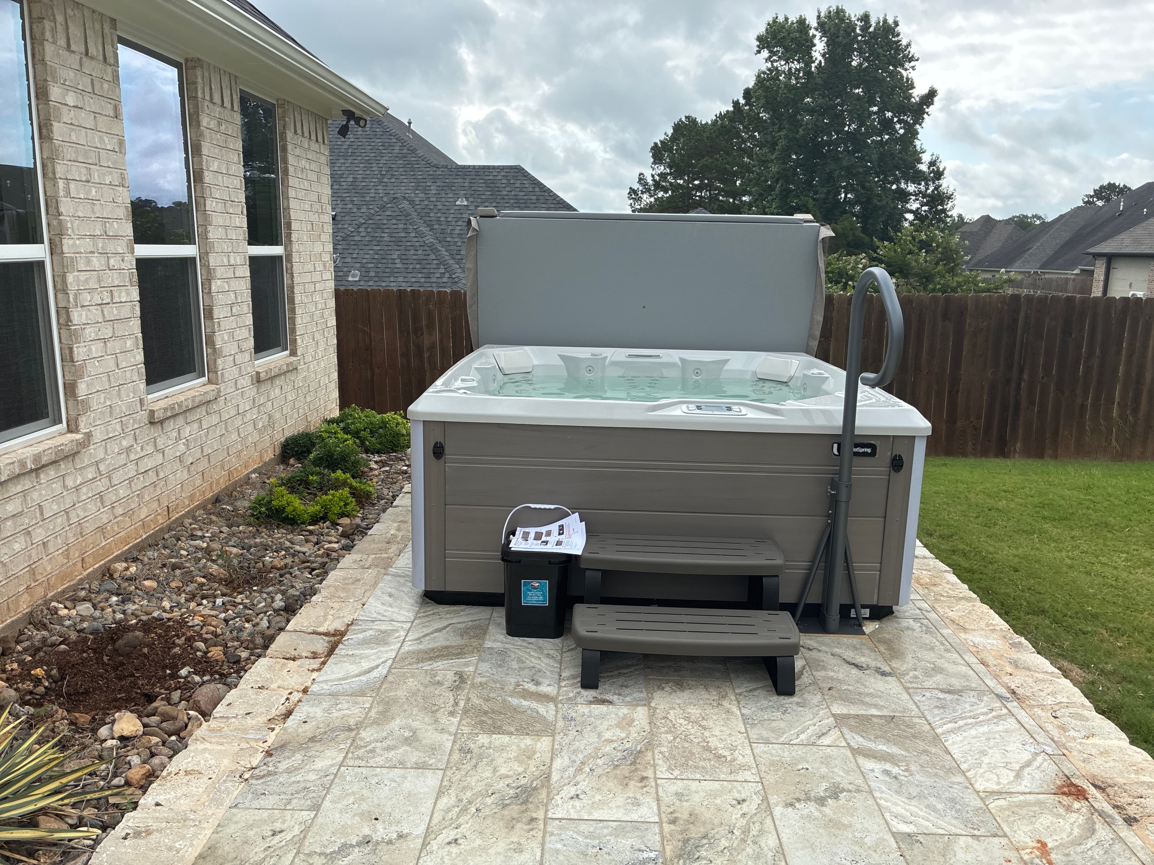 Hot tub delivered by East Texas Hot Tub Company to Tyler, Texas