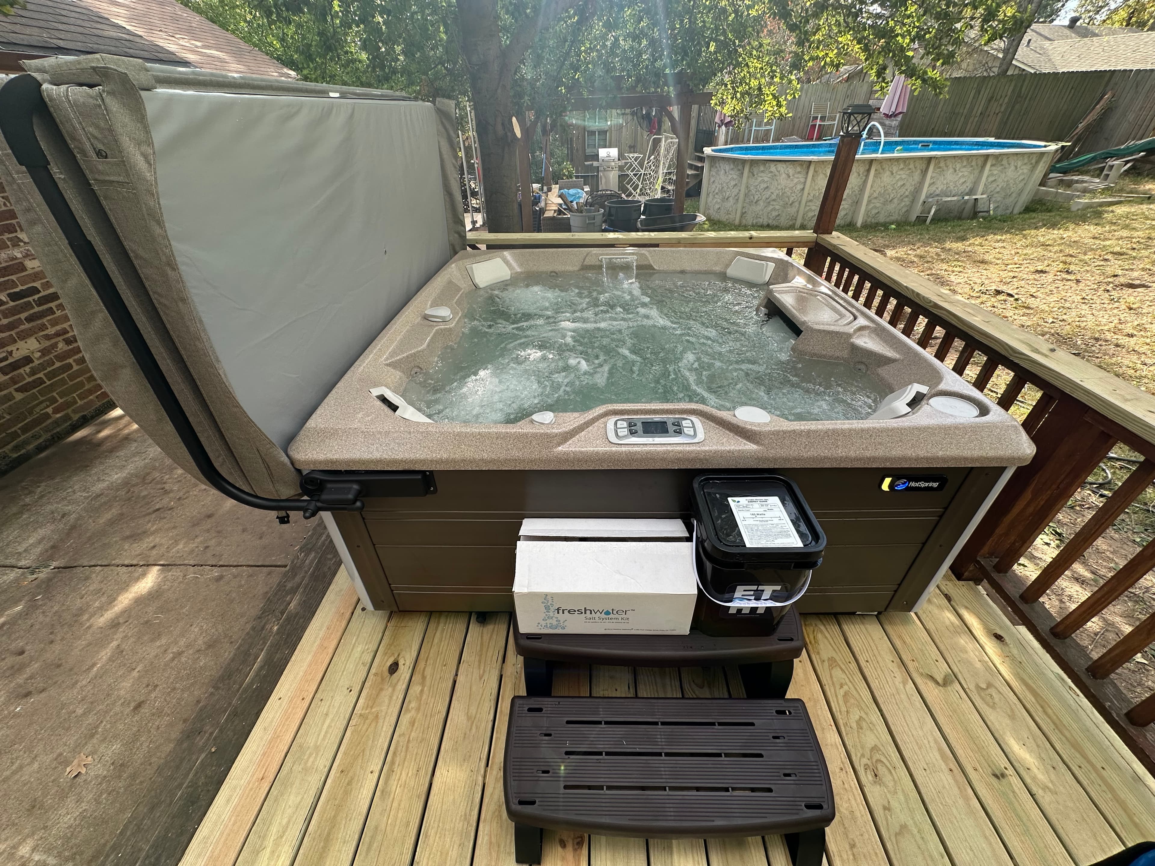 Hot tub delivered by East Texas Hot Tub Company to Tyler, Texas