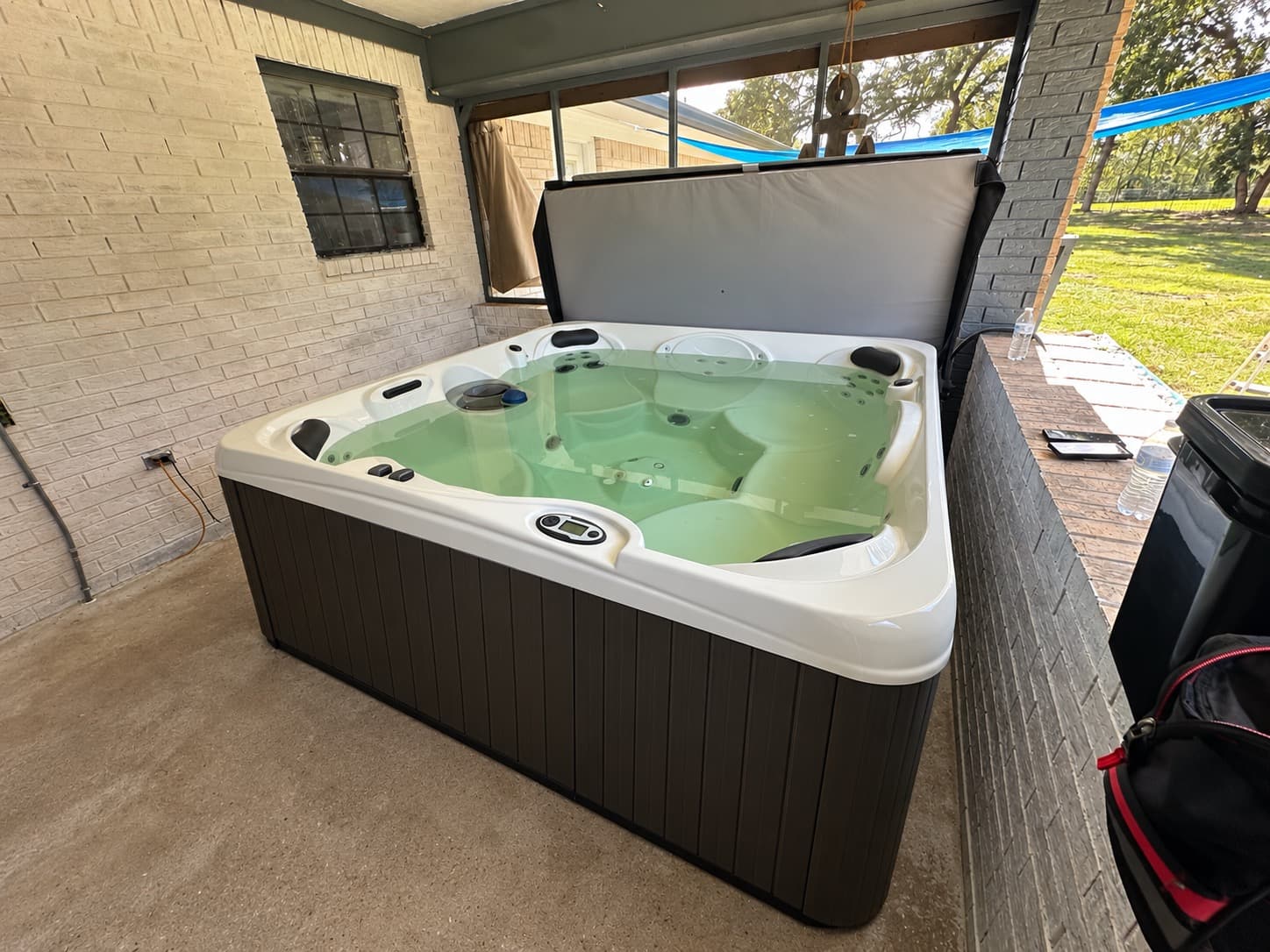 Hot tub delivered by East Texas Hot Tub Company to Kilgore, Texas
