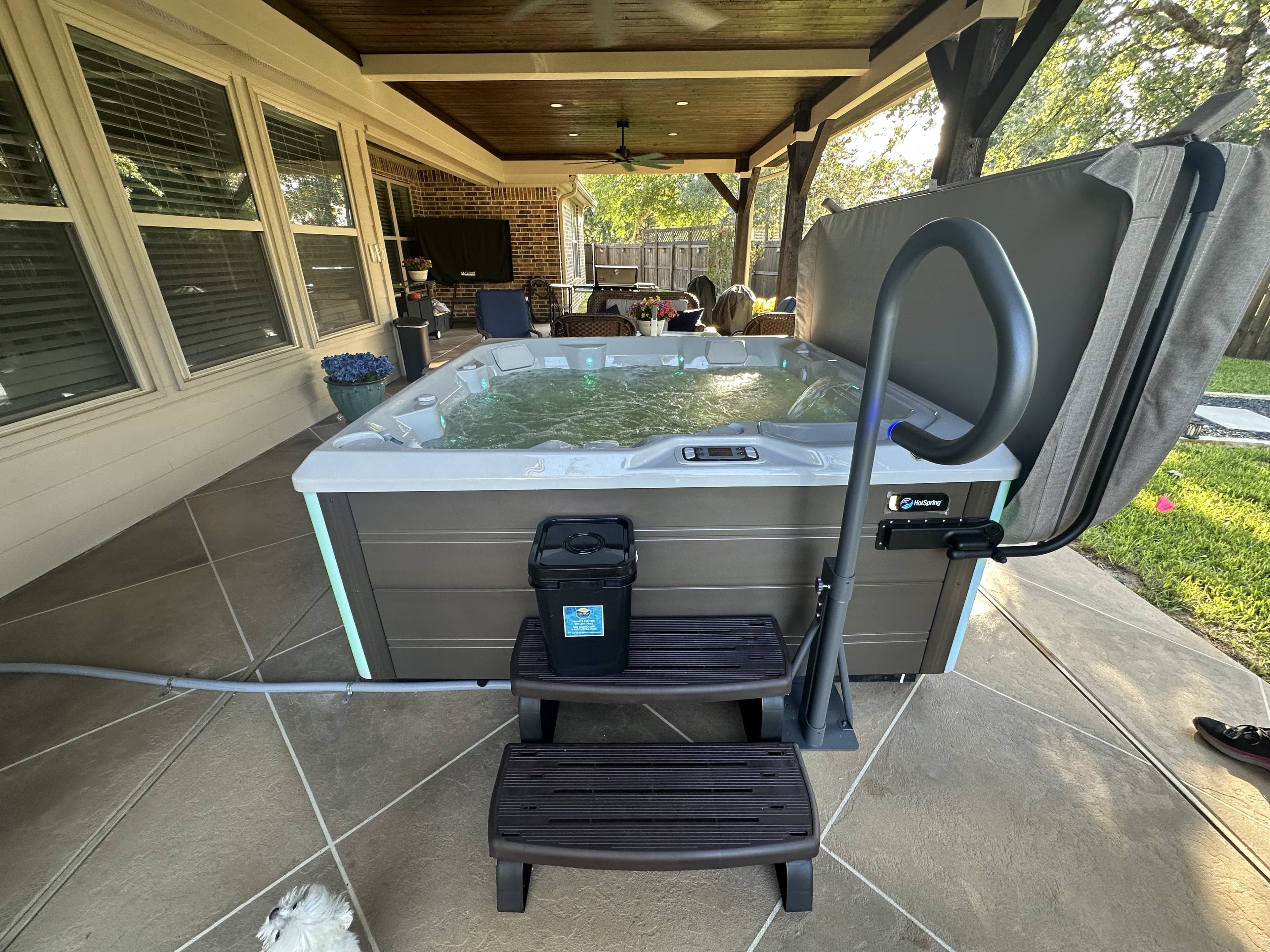 Hot tub delivered by East Texas Hot Tub to Athens, Texas