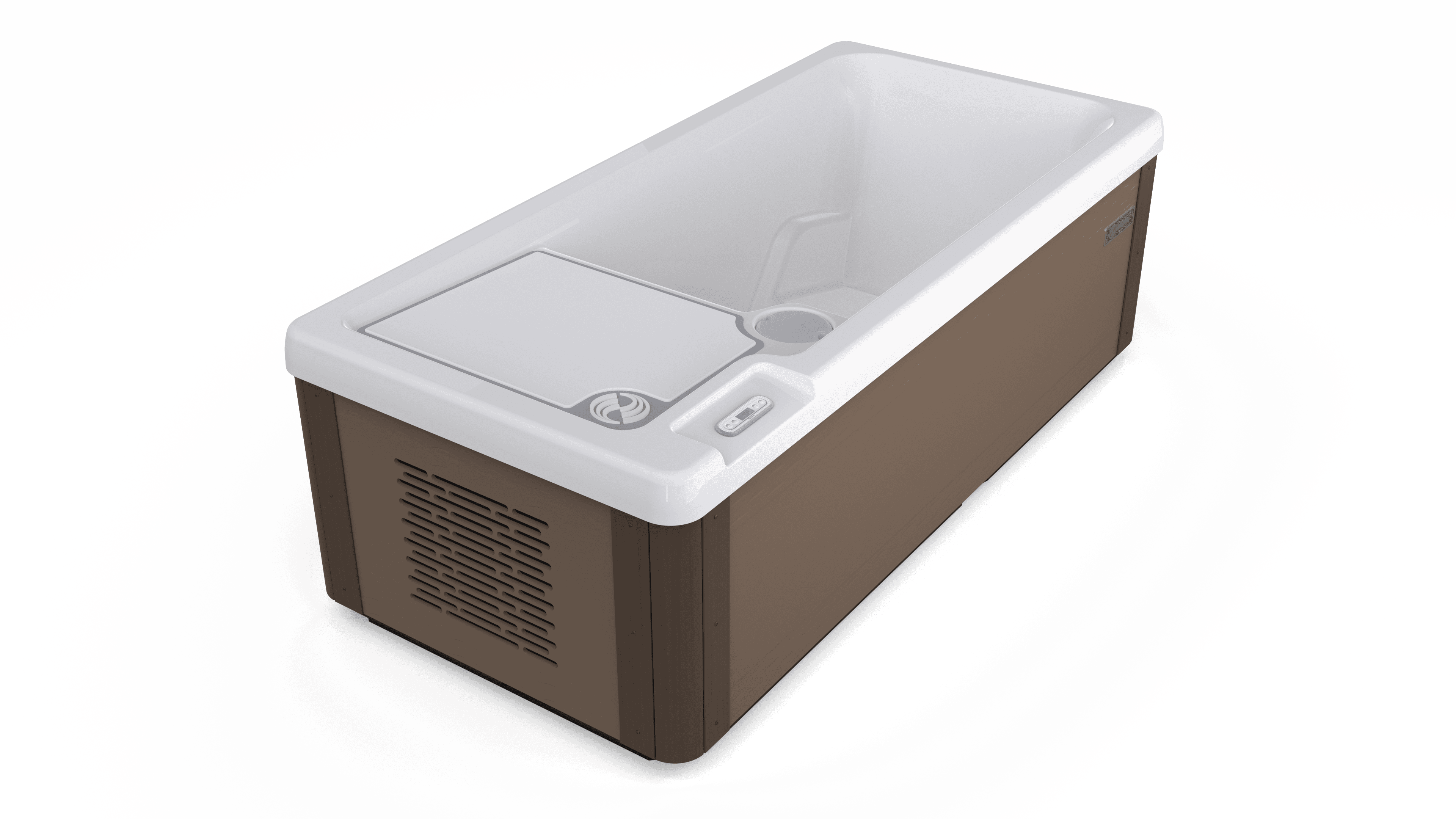 Vigor Cold Plunge in Mocha — three-quarter view