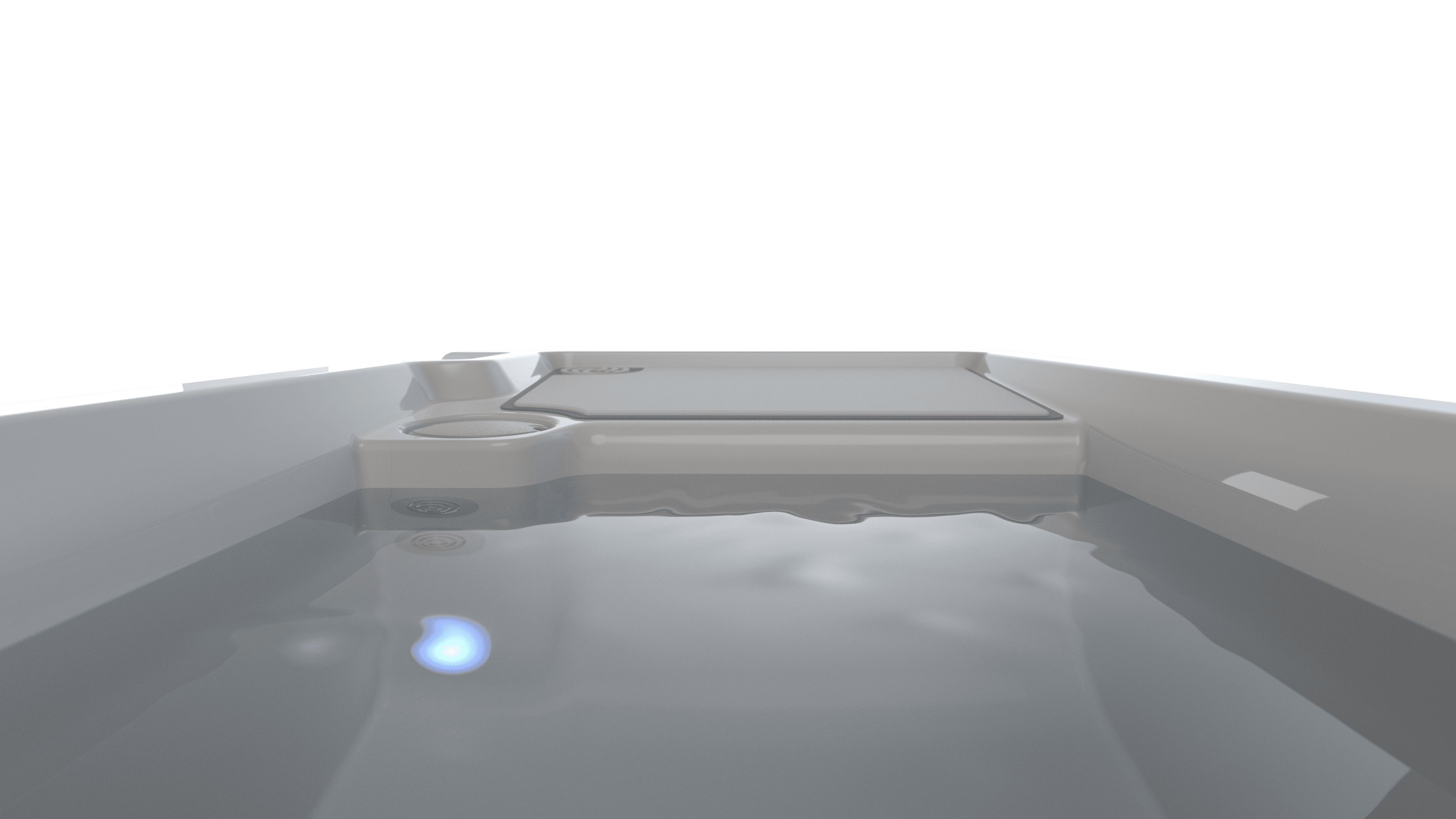 Vigor Cold Plunge — first-person view looking into the plunge