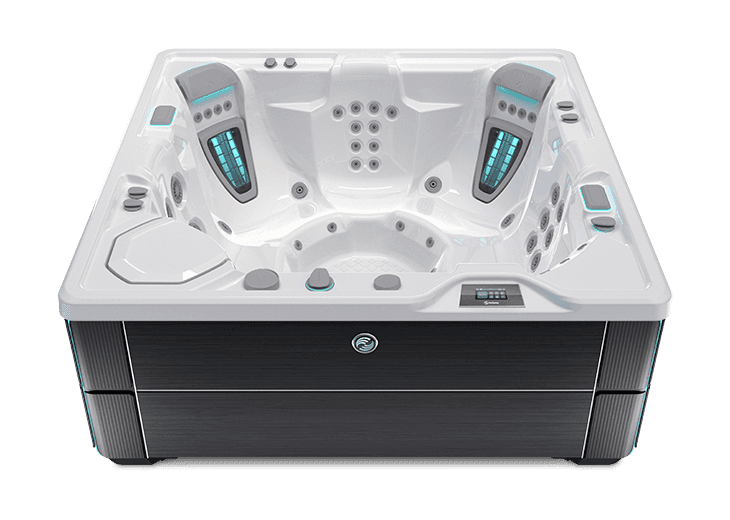 Vanguard in Alpine White shell with Blackwood cabinet