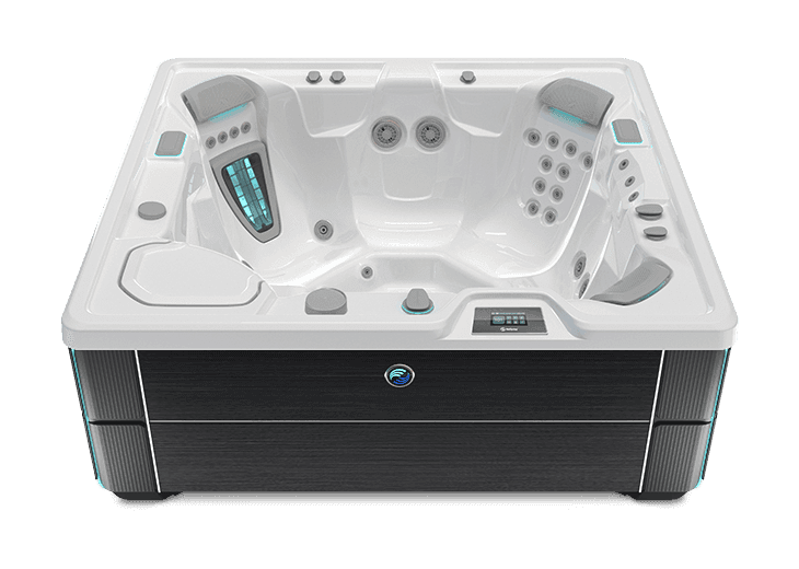 Prodigy in Alpine White shell with Blackwood cabinet