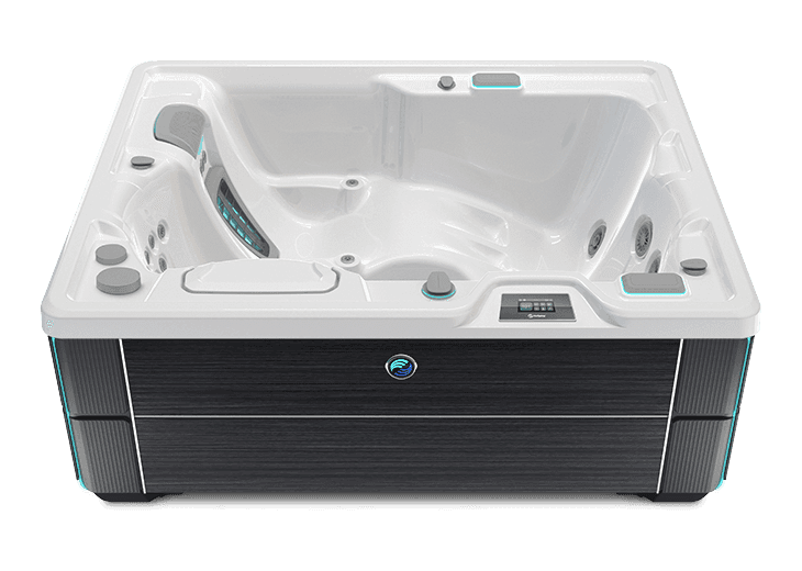 Jetsetter in Alpine White shell with Blackwood cabinet