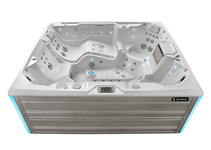 Prism in Alpine White shell with Coastal Grey cabinet