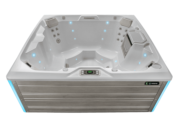 Beam in Alpine White shell with Coastal Gray cabinet