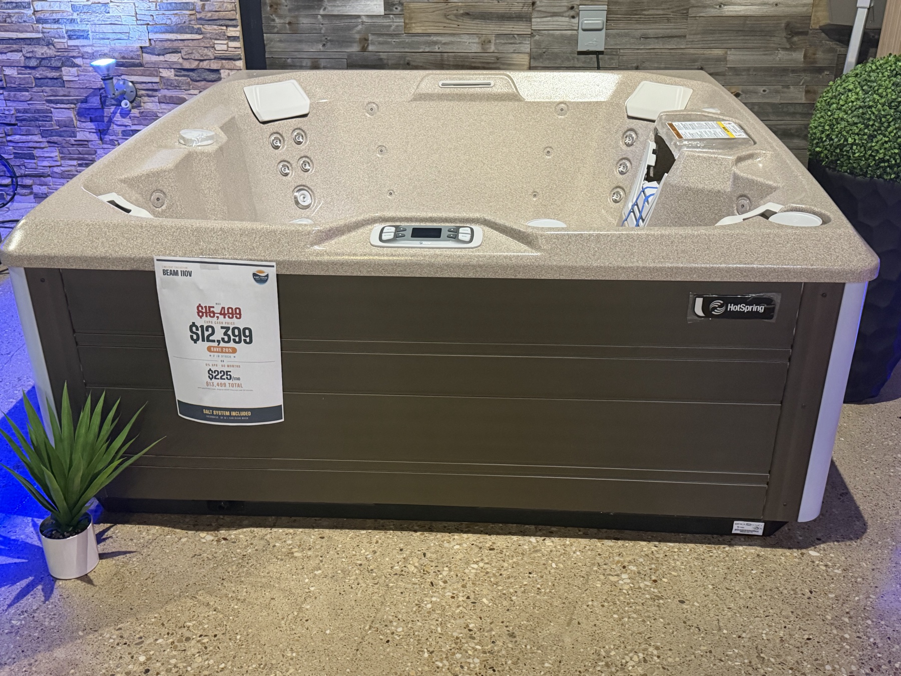 Hot Spring Beam 110V on the floor