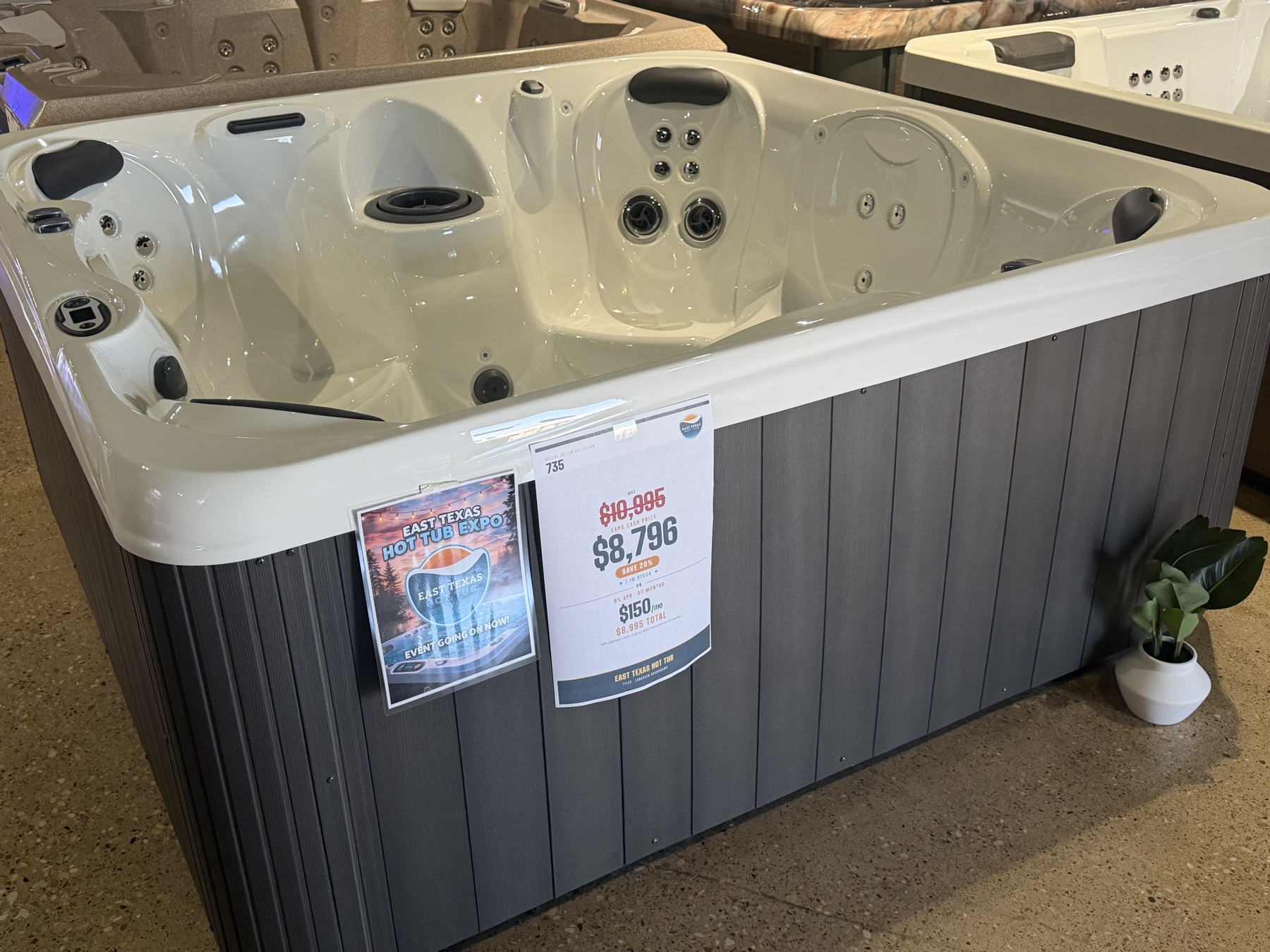 Hot Spring 735 Special Edition on the floor